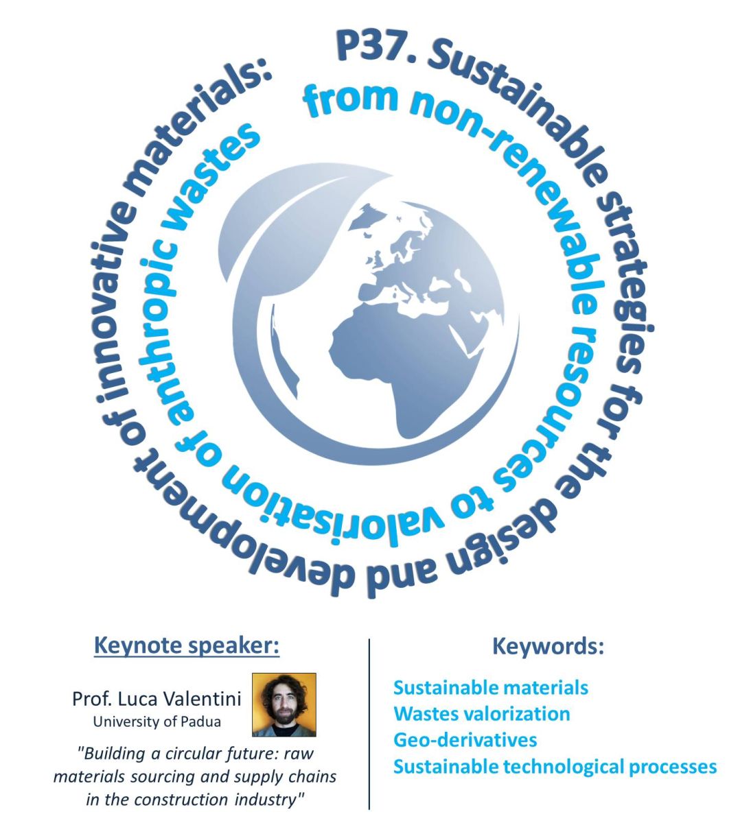 P37. Sustainable strategies for the design and development of innovative materials: from non-renewable resources to valorisation of anthropic wastes