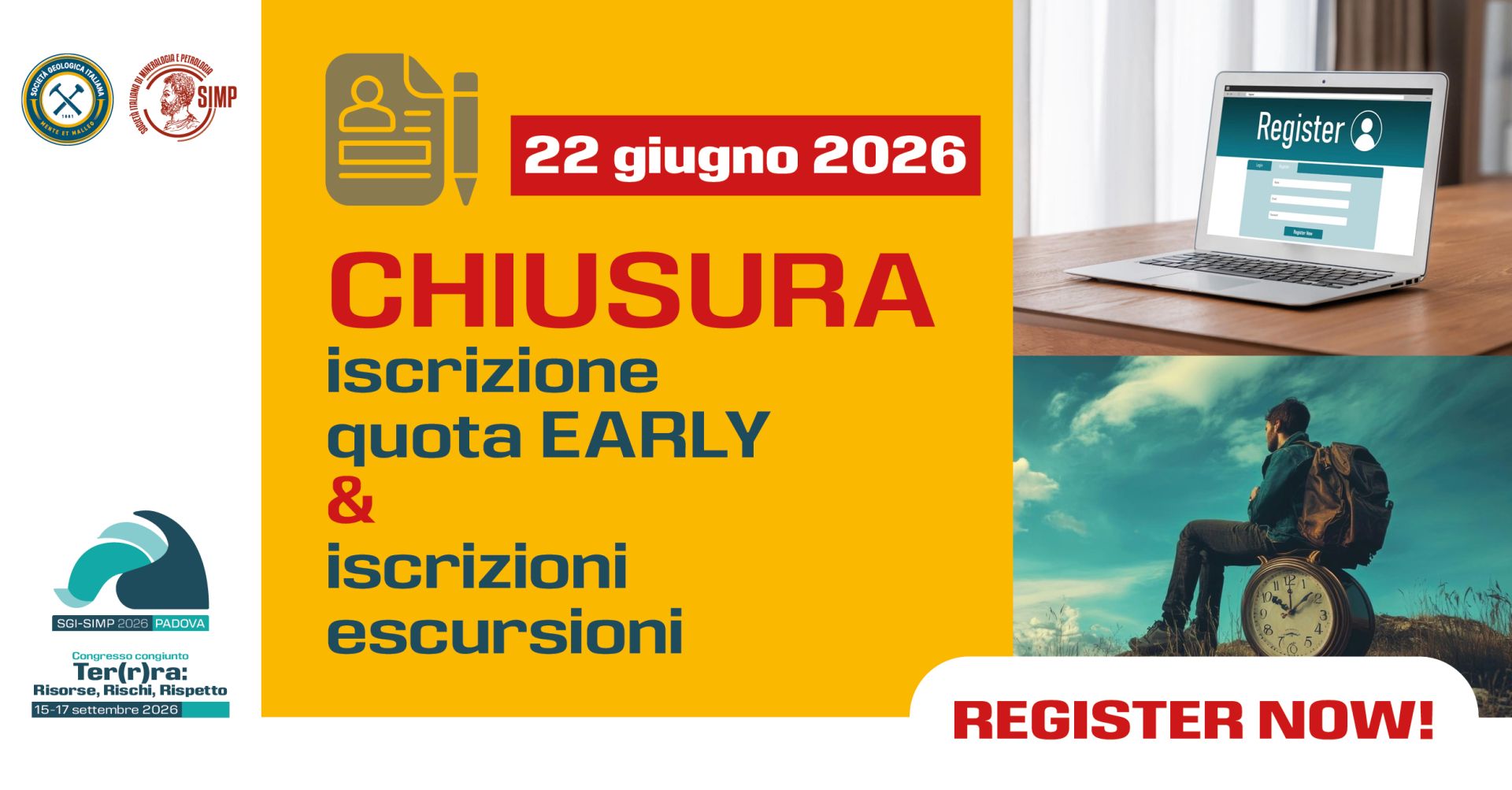 Chiusura quota Early e iscrizione field trip