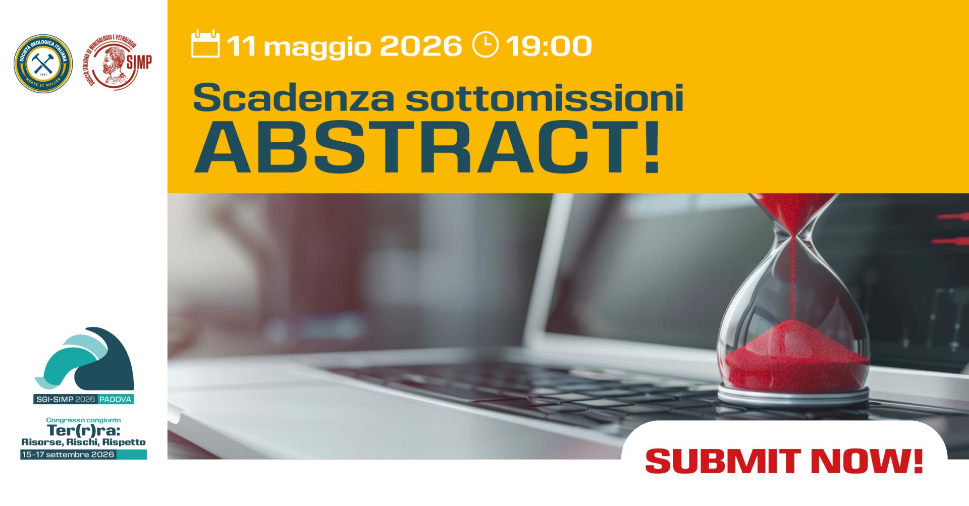 Reminder scadenza sottomissioni abstract